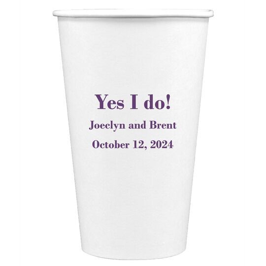 Your Message Paper Coffee Cups